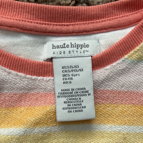 Striped Kids Set - Pink, Yellow, White - Picture 2 of 6